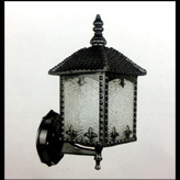 Đèn gắn tường ngoài trời có mái ngói cổ điển CT-6141 Ø150xH350